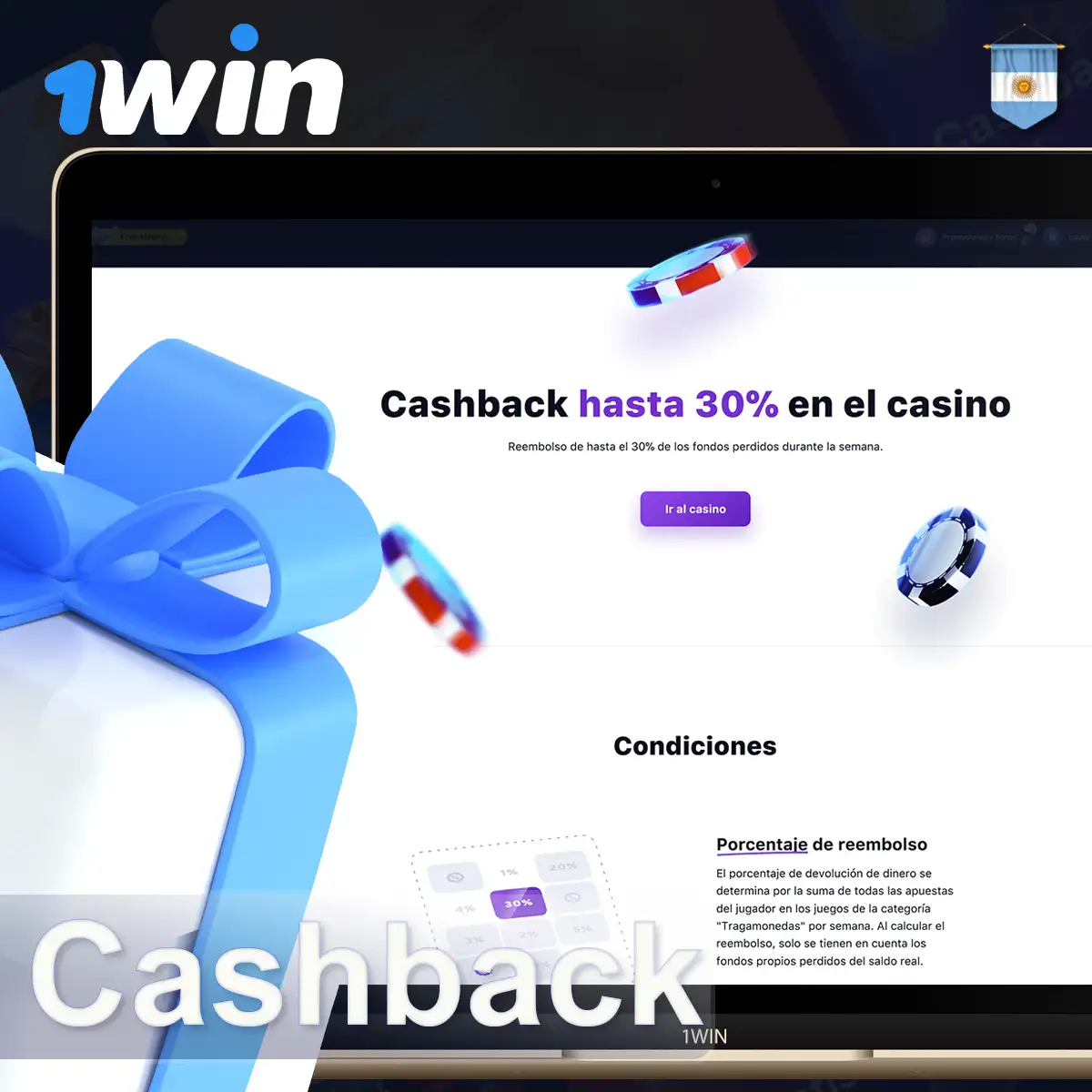 Bonificaciones de casino - 30% de devolución