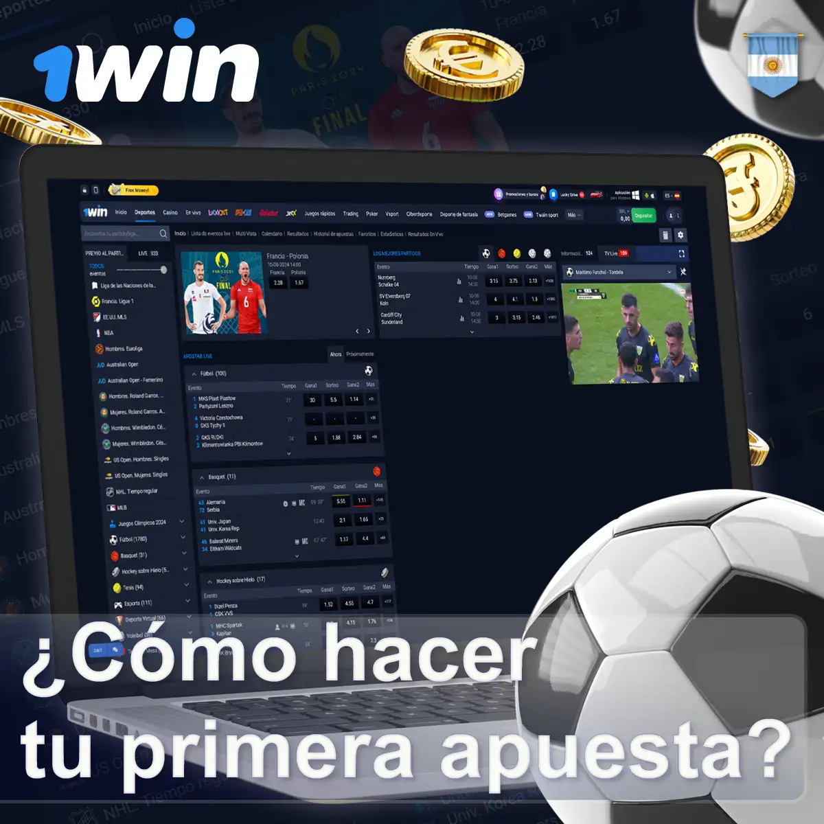 ¿Cómo realizar la primera apuesta?