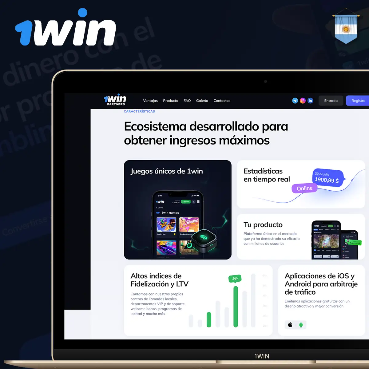 Ecosistema de los socios de 1win