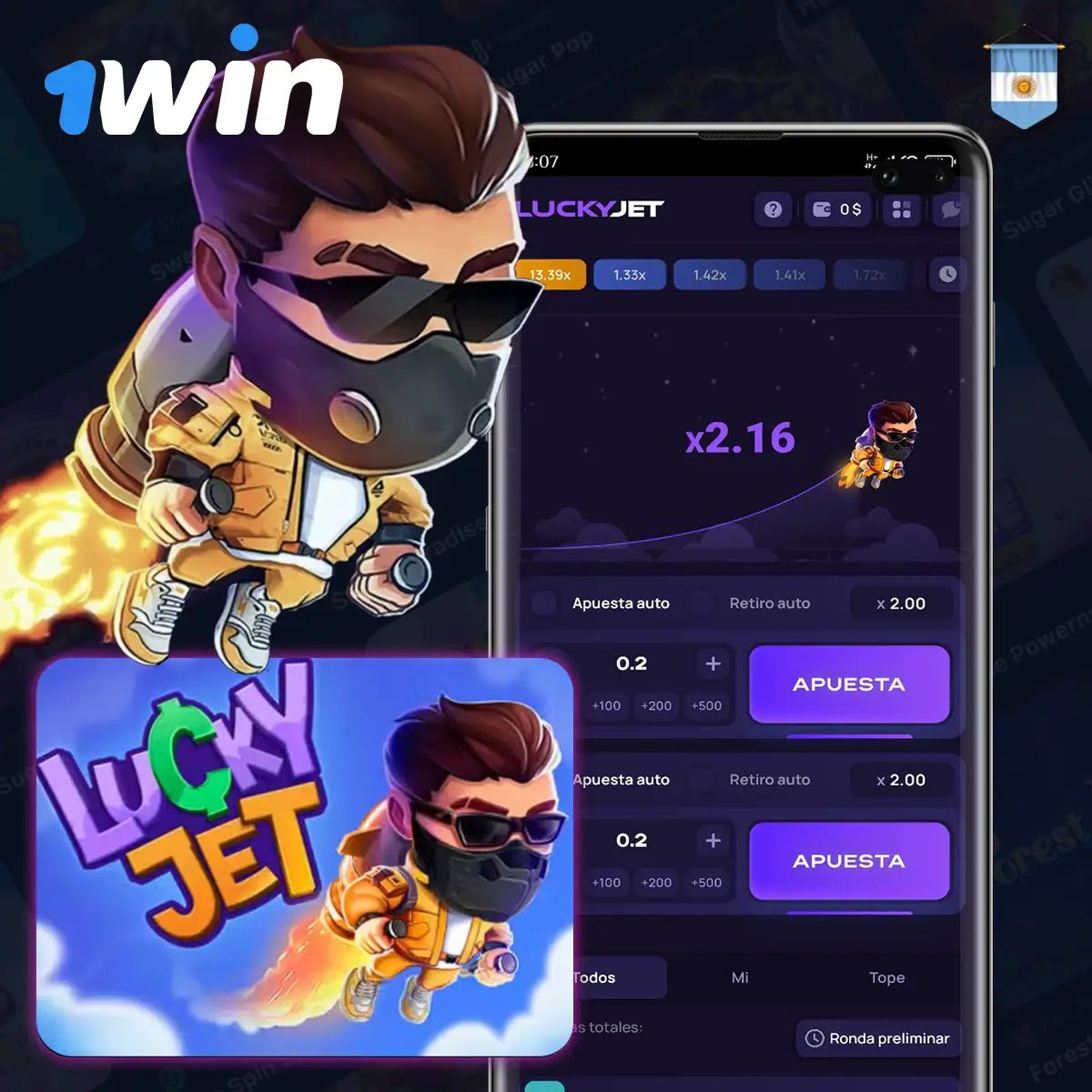 El juego Lucky Jet