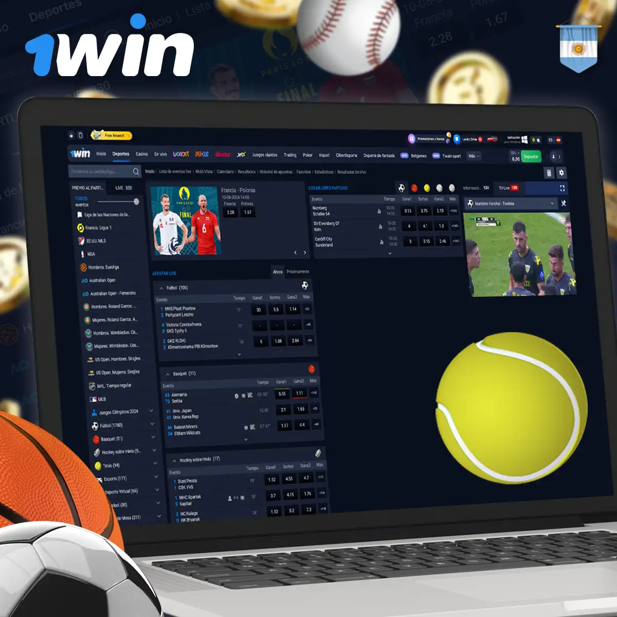 Mercados de apuestas en 1win Argentina