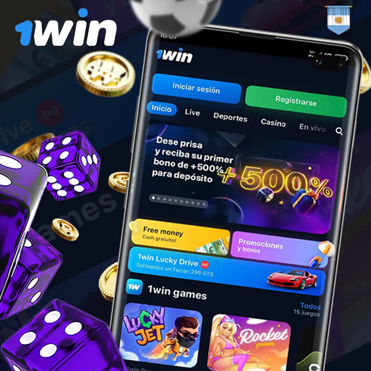 Acerca de 1win app argentina