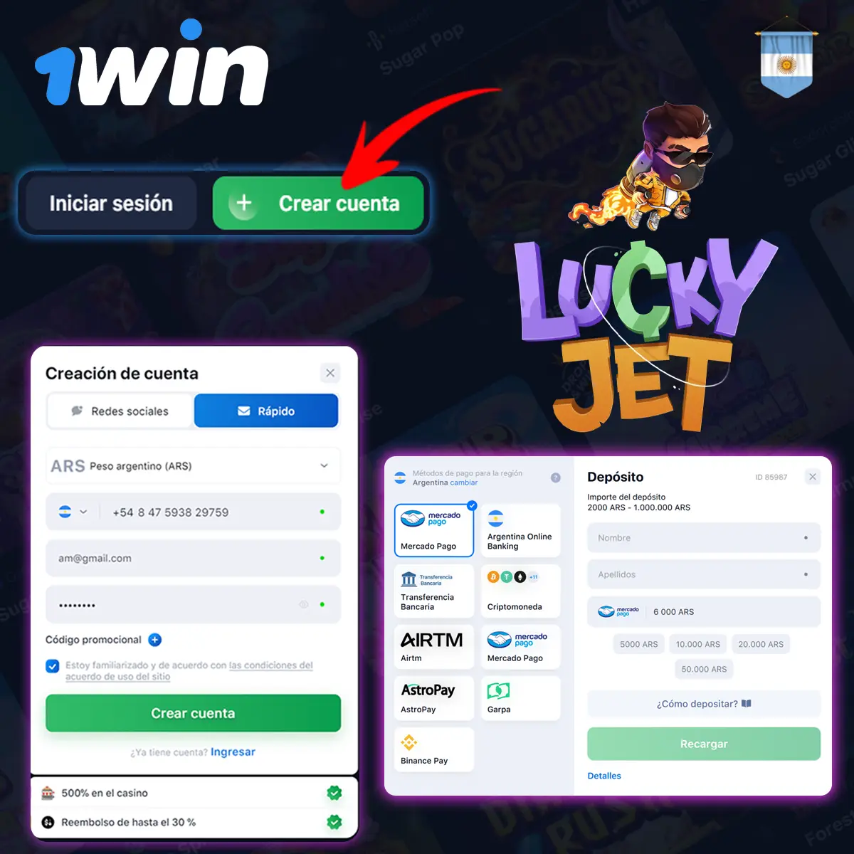 Cómo jugar Lucky Jet 1Win