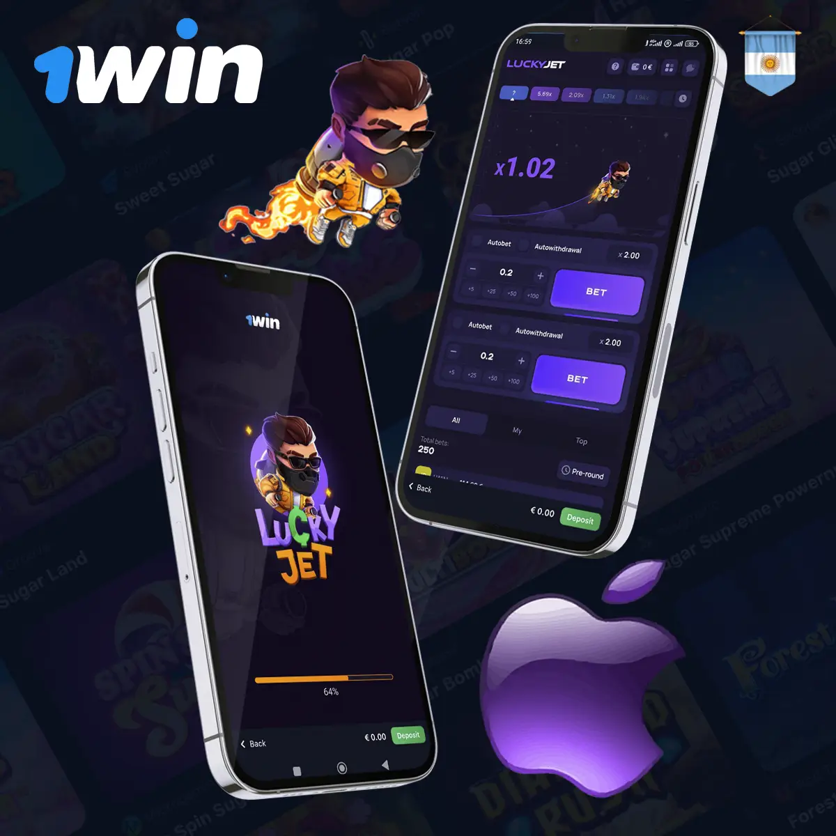 Descargar Lucky Jet 1Win en iOS